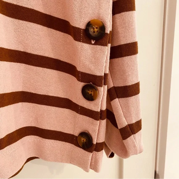 Boden top size 12 pink and brown stripes - Picture 3 of 7